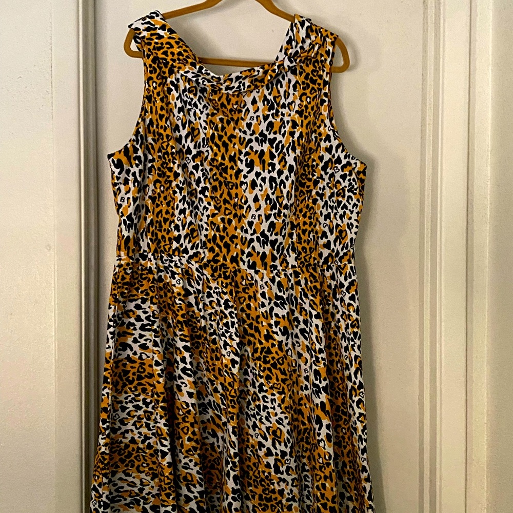 Bernie Dexter Dress in Leopard Print 4XL, RARE FIND!!!